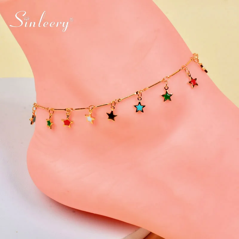 SINLEERY boho Colorful enamel Star Teardrop Sun Heart pendant ankle beach accessoire plage femme summer jewelry 2021 ZD1 SSA
SINLEERY boho Colorful enamel Star Teardrop Sun Heart pendant ankle beach accessoire plage femme summer jewelry 2021 ZD1 SSA