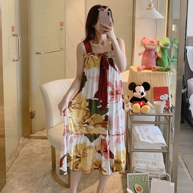 girl's nightdress Korean loose condole belt short sleeve pure cotton modair household nightgown add fat size ladies
girl's nightdress Korean loose condole belt short sleeve pure cotton modair household nightgown add fat size ladies