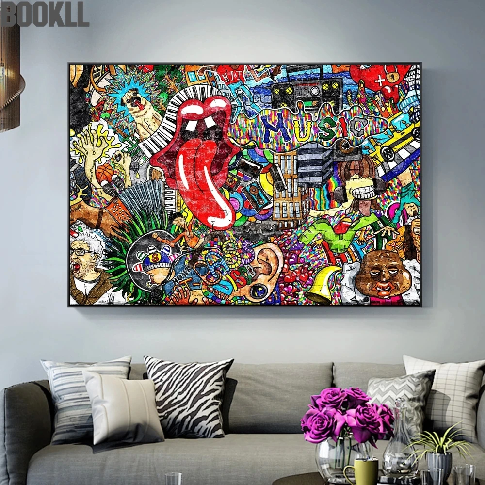 Abstract Music Graffiti Wall Art Paintings Print On Canvas Art Posters And Prints Modern Street Art Wall Pictures Home Decor
Abstract Music Graffiti Wall Art Paintings Print On Canvas Art Posters And Prints Modern Street Art Wall Pictures Home Decor