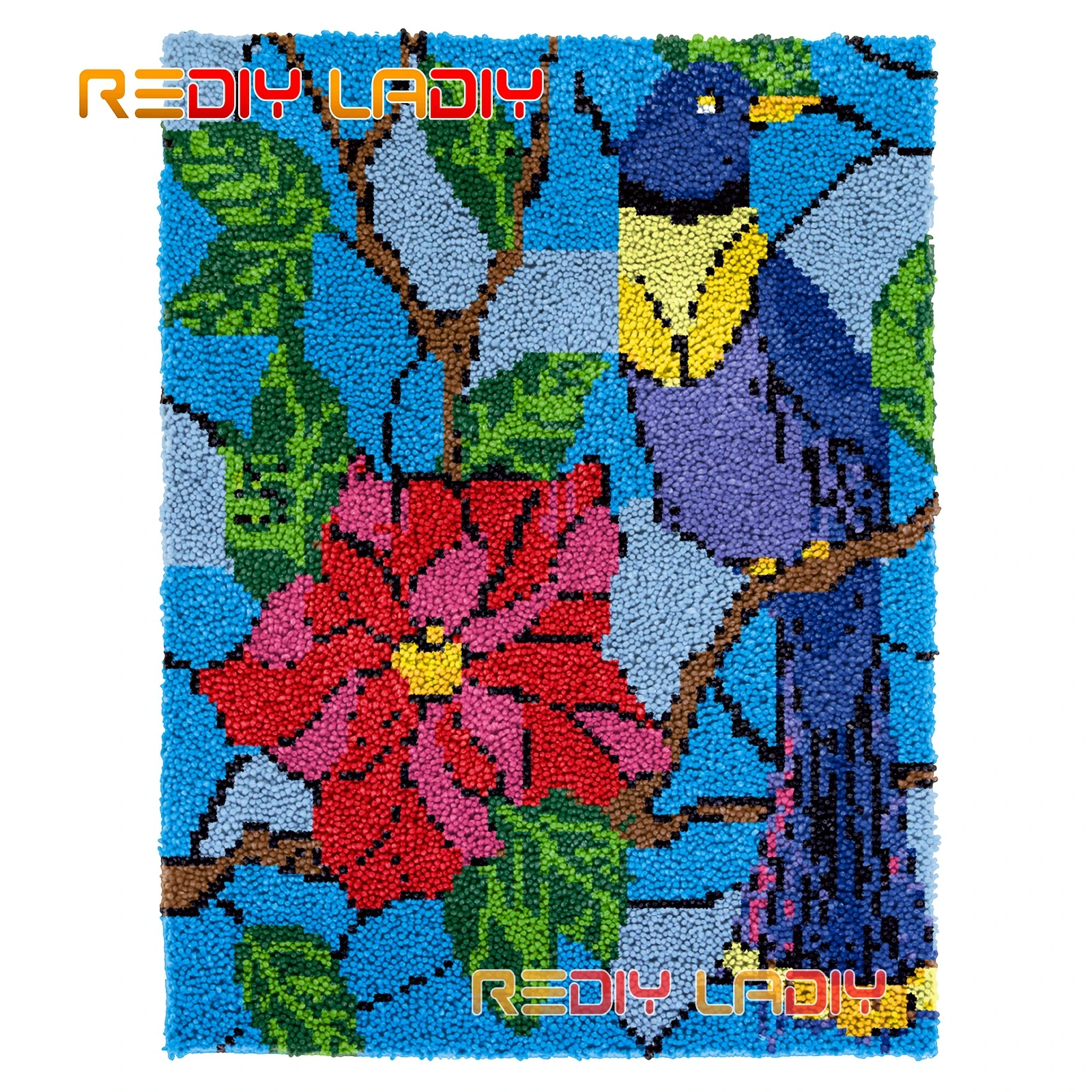 Latch Hook Rug Bird with Flowers Seat Cushion DIY Carpet Rug Kits Chunky Yarn Needlework Wall Tapestry Crochet Floor Mat Crafts
Latch Hook Rug Bird with Flowers Seat Cushion DIY Carpet Rug Kits Chunky Yarn Needlework Wall Tapestry Crochet Floor Mat Crafts