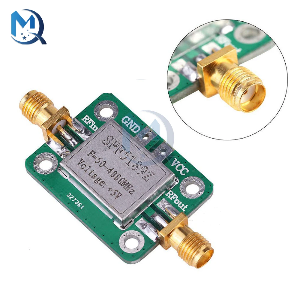 LNA 50-4000MHz RF Low Noise Amplifier Signal Receiver Module Shield Board for Arduino SPF5189 NF = 0.6dB inm 
LNA 50-4000MHz RF Low Noise Amplifier Signal Receiver Module Shield Board for Arduino SPF5189 NF = 0.6dB inm