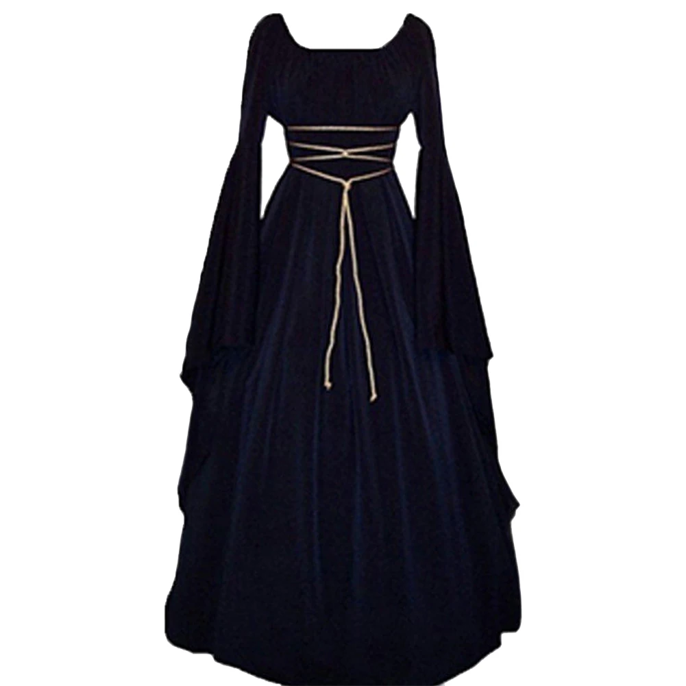 Cosplay Polyester Mid Waist Halloween Women Dress Irregular Crew Neck Masquerade Party Medieval Solid Long Sleeve Maxi Costume
Cosplay Polyester Mid Waist Halloween Women Dress Irregular Crew Neck Masquerade Party Medieval Solid Long Sleeve Maxi Costume