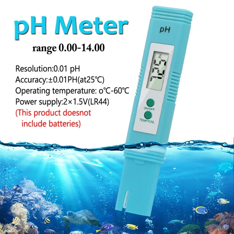 Digital 0.0-14.0 PH Meter Water Quality Tester 0.01PH Accuracy for Aquarium Fish
Digital 0.0-14.0 PH Meter Water Quality Tester 0.01PH Accuracy for Aquarium Fish