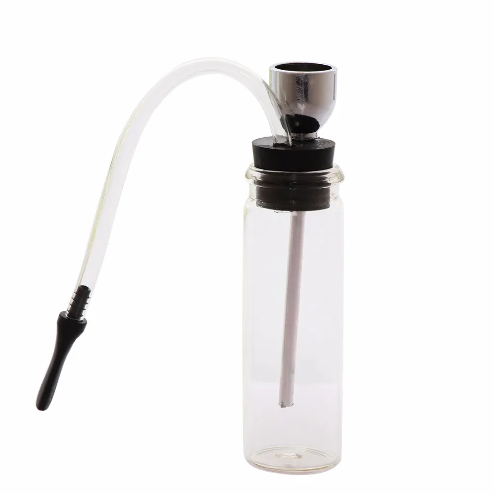 Стеклянная мини-бутылка водопроводная труба портативная лампа для кальяна