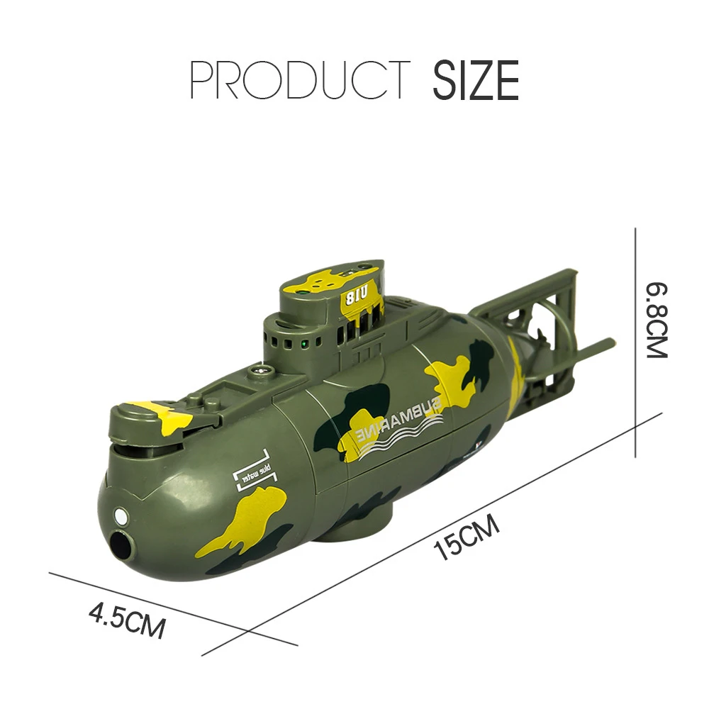 Electric Mini RC Submarine High Speed Motor Remote Control Model Children Toys Boat For Kids Boy Underwater Submarine Drone
Electric Mini RC Submarine High Speed Motor Remote Control Model Children Toys Boat For Kids Boy Underwater Submarine Drone