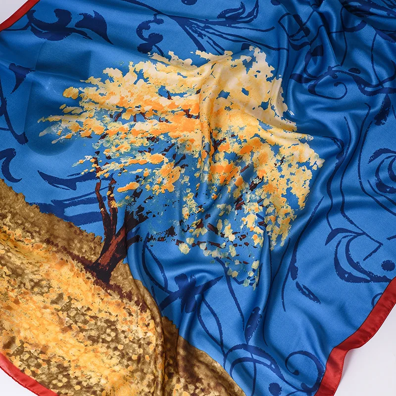 Women Scarf Luxury Brand Fashion Print Silk Scarves Women Hijab Foulard Female Neck Headband 2021 Shawls & Wraps
Women Scarf Luxury Brand Fashion Print Silk Scarves Women Hijab Foulard Female Neck Headband 2021 Shawls & Wraps