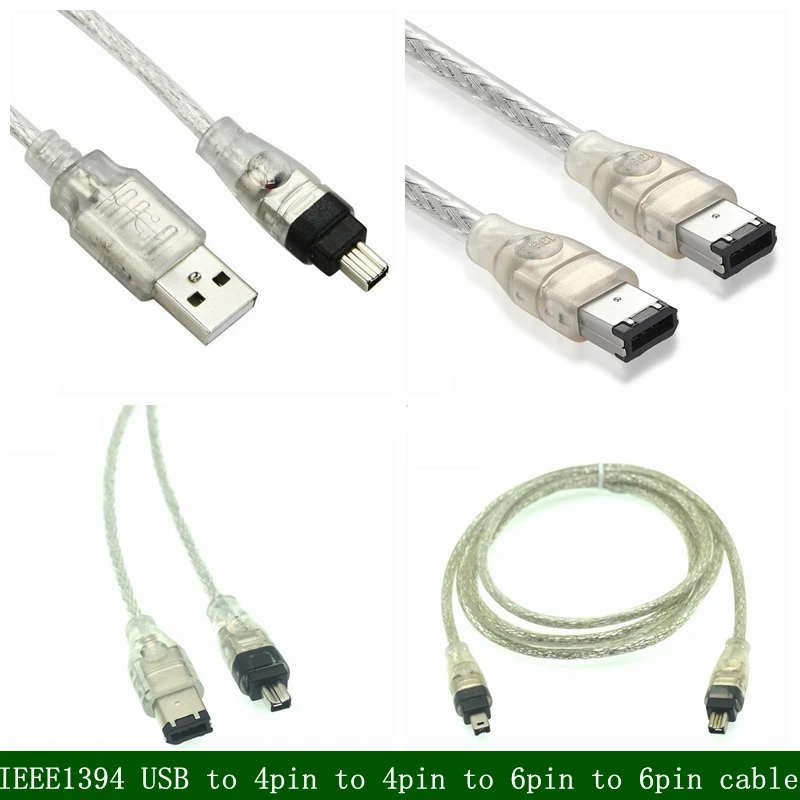 USB штекер к Firewire IEEE 1394 4-контактный штекер 4pin/6pin iLink адаптер Шнур firewire 1394 кабель для SONY DCR-TRV75E DV камера 4ft
USB штекер к Firewire IEEE 1394 4-контактный штекер 4pin/6pin iLink адаптер Шнур firewire 1394 кабель для SONY DCR-TRV75E DV камера 4ft