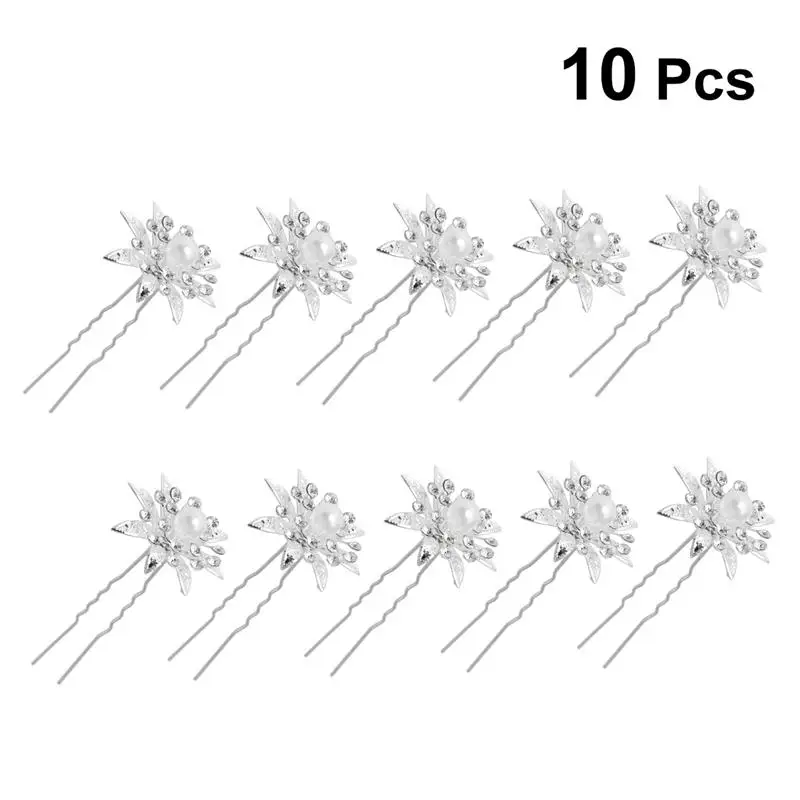 10 шт., U-образные шпильки для волос с искусственным жемчугом
10 шт., U-образные шпильки для волос с искусственным жемчугом