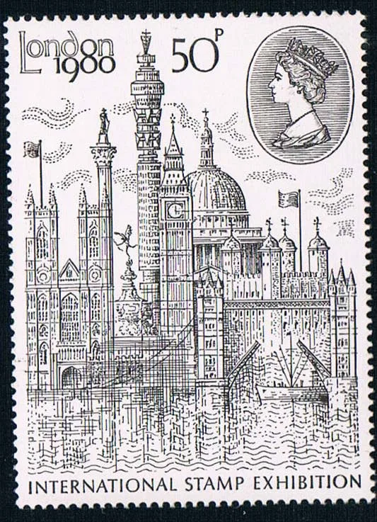 1 шт./компл. Новый штамп UK GB3049 Англия британская почта 1980 панорамные штампы