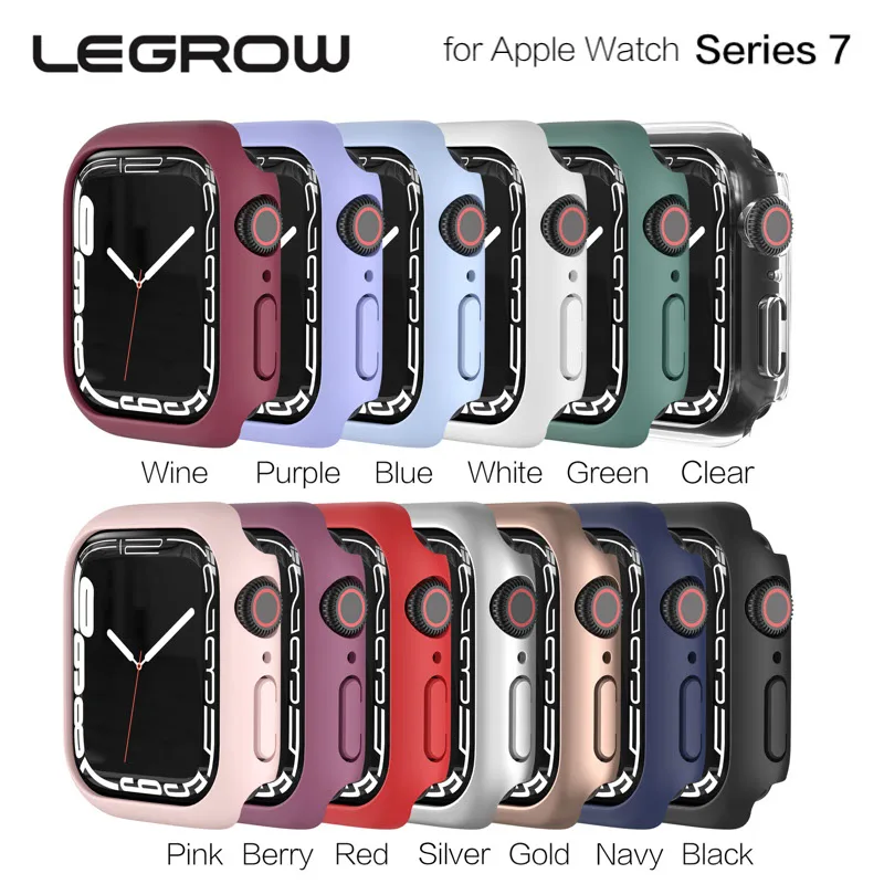 New Full Coverage Hard PC Watch Case for Apple Watch Series 7 S7 Cases Bumper Frame 41mm 45mm
New Full Coverage Hard PC Watch Case for Apple Watch Series 7 S7 Cases Bumper Frame 41mm 45mm