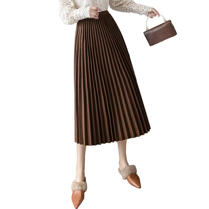 Autumn and winter woolen pleated skirt women 2020 new wild thick warm mid-length solid color temperament skirt
Autumn and winter woolen pleated skirt women 2020 new wild thick warm mid-length solid color temperament skirt