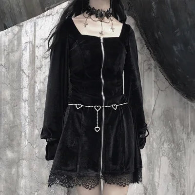 Gothic Lolita Dress Long Sleeve Low Collar Halter Lace Dress Cute Girl Vintage French PrinceSS Cool Cosplay Costume
Gothic Lolita Dress Long Sleeve Low Collar Halter Lace Dress Cute Girl Vintage French PrinceSS Cool Cosplay Costume
