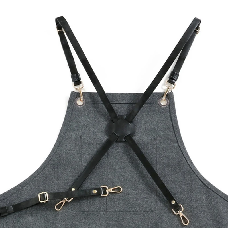 Unisex Waterproof Canvas Work Apron Adjustable Cross Back Straps Chef Aprons with Pockets for Kitchen Cooking BBQ Gardening Craf
Unisex Waterproof Canvas Work Apron Adjustable Cross Back Straps Chef Aprons with Pockets for Kitchen Cooking BBQ Gardening Craf