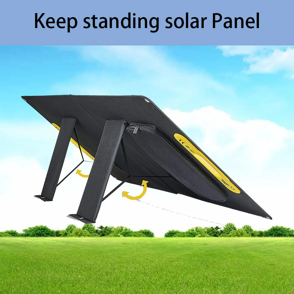 120W portable solar panel – 2 USB type A and 1 type C Ports - perfect off grid foldable waterproof panel for camping and picnic
120W portable solar panel – 2 USB type A and 1 type C Ports - perfect off grid foldable waterproof panel for camping and picnic