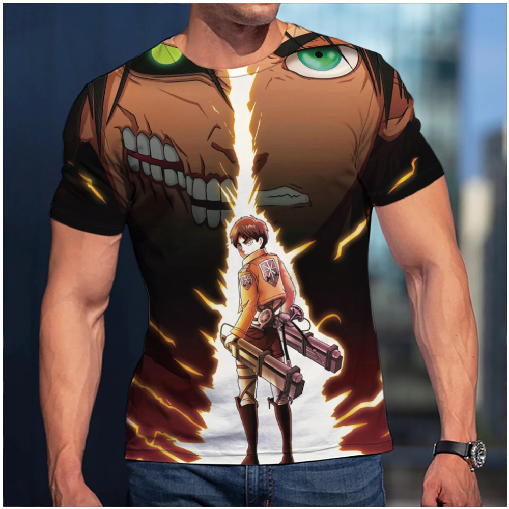 3D T-Shirt Attack On Titan LeadClothing Men Women Children Short Sleeve Cool Tees Fashion Casual Summer Boy Girl Kids Streetwear
3D T-Shirt Attack On Titan LeadClothing Men Women Children Short Sleeve Cool Tees Fashion Casual Summer Boy Girl Kids Streetwear