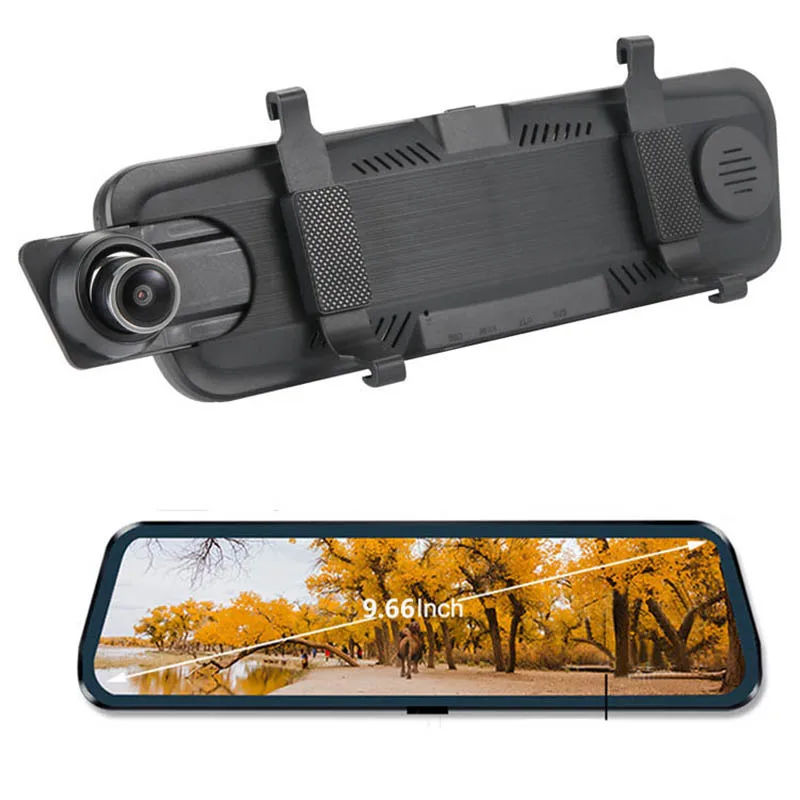Dual lens HD 1080P camera touch screen rear view mirror drive recorder black box
Dual lens HD 1080P camera touch screen rear view mirror drive recorder black box