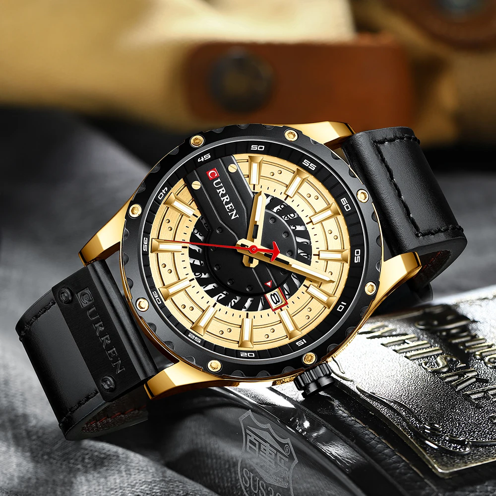 NEW CURREN Watches for Men Fashion Creative Business Quartz Watch with Leather Male Clocks Men's Watch
NEW CURREN Watches for Men Fashion Creative Business Quartz Watch with Leather Male Clocks Men's Watch
