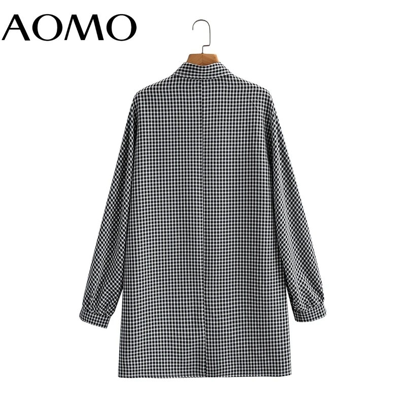 AOMO 2021 Fashion Women Plaid Print Shirt Dress Loose Vintage Long Sleeve Office Ladies Mini Dress 1F326A
AOMO 2021 Fashion Women Plaid Print Shirt Dress Loose Vintage Long Sleeve Office Ladies Mini Dress 1F326A