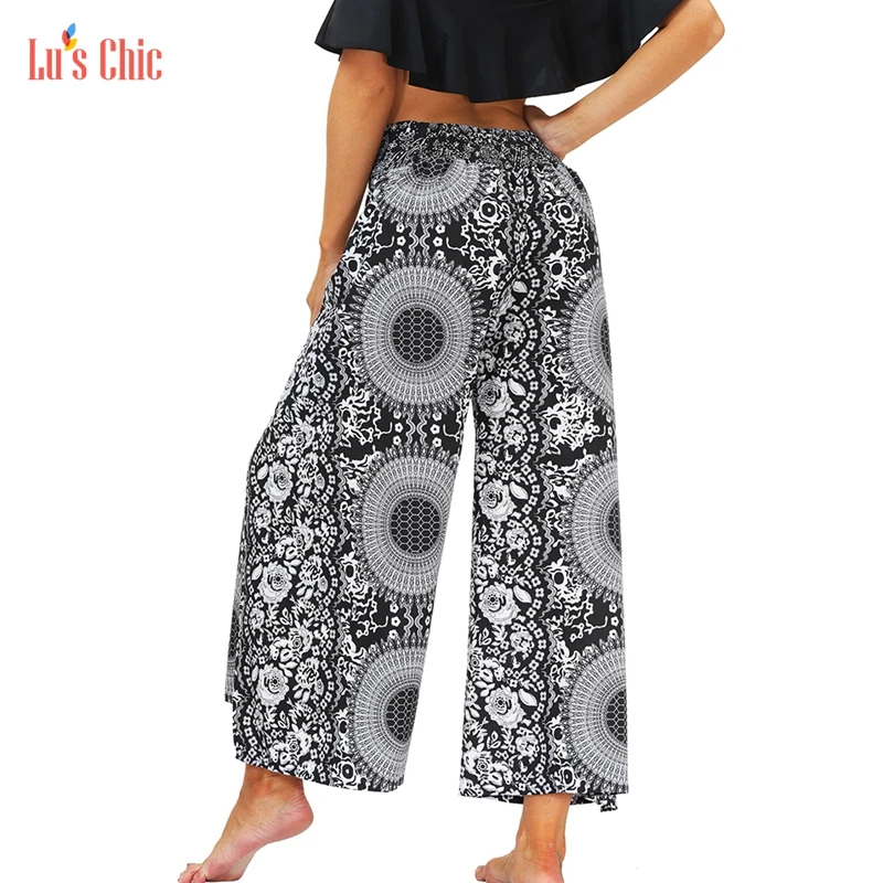 Lu's Chic Summer Women Palazzo BohemianYoga Pants Hippie Workout Jogger Harem Wide Leg Boho Flowy Casual Slitted Beach
Lu's Chic Summer Women Palazzo BohemianYoga Pants Hippie Workout Jogger Harem Wide Leg Boho Flowy Casual Slitted Beach