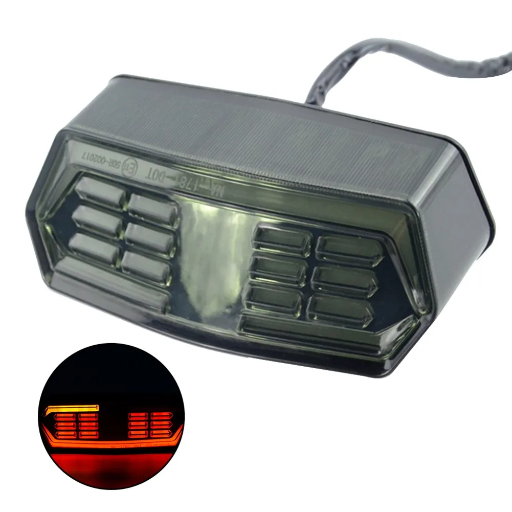 1pcs Motorcycle Tail Light Flowing Run Lamp 12V LED Turn Signal Brake Light Motorcycle Parts For Honda Grom125 CBR650F CTX700N
1pcs Motorcycle Tail Light Flowing Run Lamp 12V LED Turn Signal Brake Light Motorcycle Parts For Honda Grom125 CBR650F CTX700N