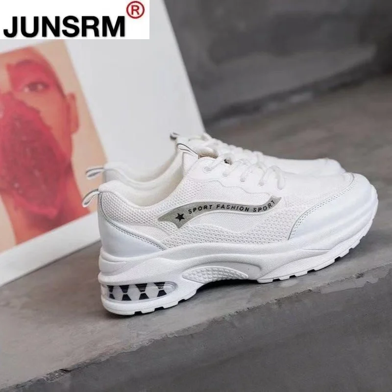 New Women Shoes Fashion Mesh Breathable Sneakers Lace-up Low-heeled Comfortable Spring 2021 Vulcanized Shoes Woman Casual Shoes
New Women Shoes Fashion Mesh Breathable Sneakers Lace-up Low-heeled Comfortable Spring 2021 Vulcanized Shoes Woman Casual Shoes