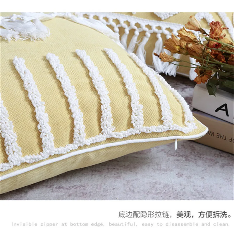 Fashion Yellow cushion cover 45x45cm/30x50cm pillow cover Tufted Geometric for Netural Home decoration Living Room Bedroom Chair
Fashion Yellow cushion cover 45x45cm/30x50cm pillow cover Tufted Geometric for Netural Home decoration Living Room Bedroom Chair