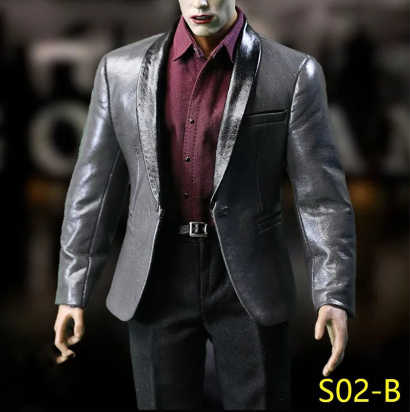 1/6 Leather Suit Silver Gray Men's Banquet Clothes SGTOYS S02B Fit 12 Inch Male Action Figure toy
1/6 Leather Suit Silver Gray Men's Banquet Clothes SGTOYS S02B Fit 12 Inch Male Action Figure toy