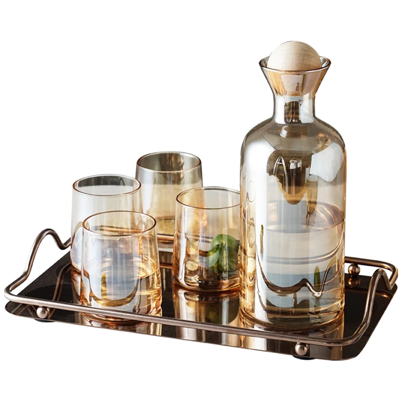 Nordic creative Danish cold water bottle water cup set household glass water appliance high temperature resistant water bottle
Nordic creative Danish cold water bottle water cup set household glass water appliance high temperature resistant water bottle