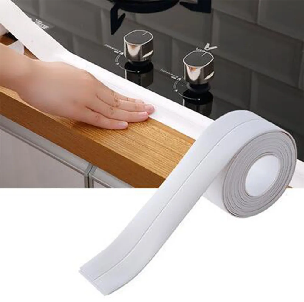 White PVC Bathroom Shower Sink Bath Sealing Strip Waterproof Kitchen Doors Windows Seam Sticker Toilet Corner Line Gap Tape
White PVC Bathroom Shower Sink Bath Sealing Strip Waterproof Kitchen Doors Windows Seam Sticker Toilet Corner Line Gap Tape