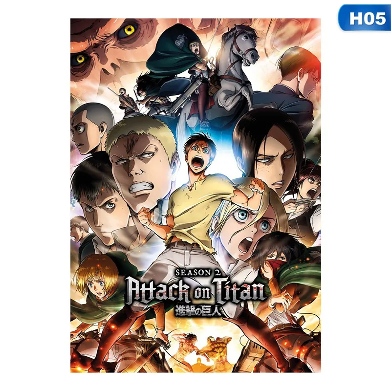 Anime Attack on Titan Wall Poster Home Decor Comic Exhibition Spun Silk Art Painting 29x42cm Anime Fans Collection Gifts
Anime Attack on Titan Wall Poster Home Decor Comic Exhibition Spun Silk Art Painting 29x42cm Anime Fans Collection Gifts