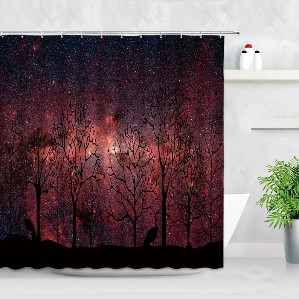 Fantasy Starry Sky Scenery Shower Curtain Star Tree Couple Creative Abstract Art Home Decors Waterproof Fabric Bathroom Curtains
Fantasy Starry Sky Scenery Shower Curtain Star Tree Couple Creative Abstract Art Home Decors Waterproof Fabric Bathroom Curtains
