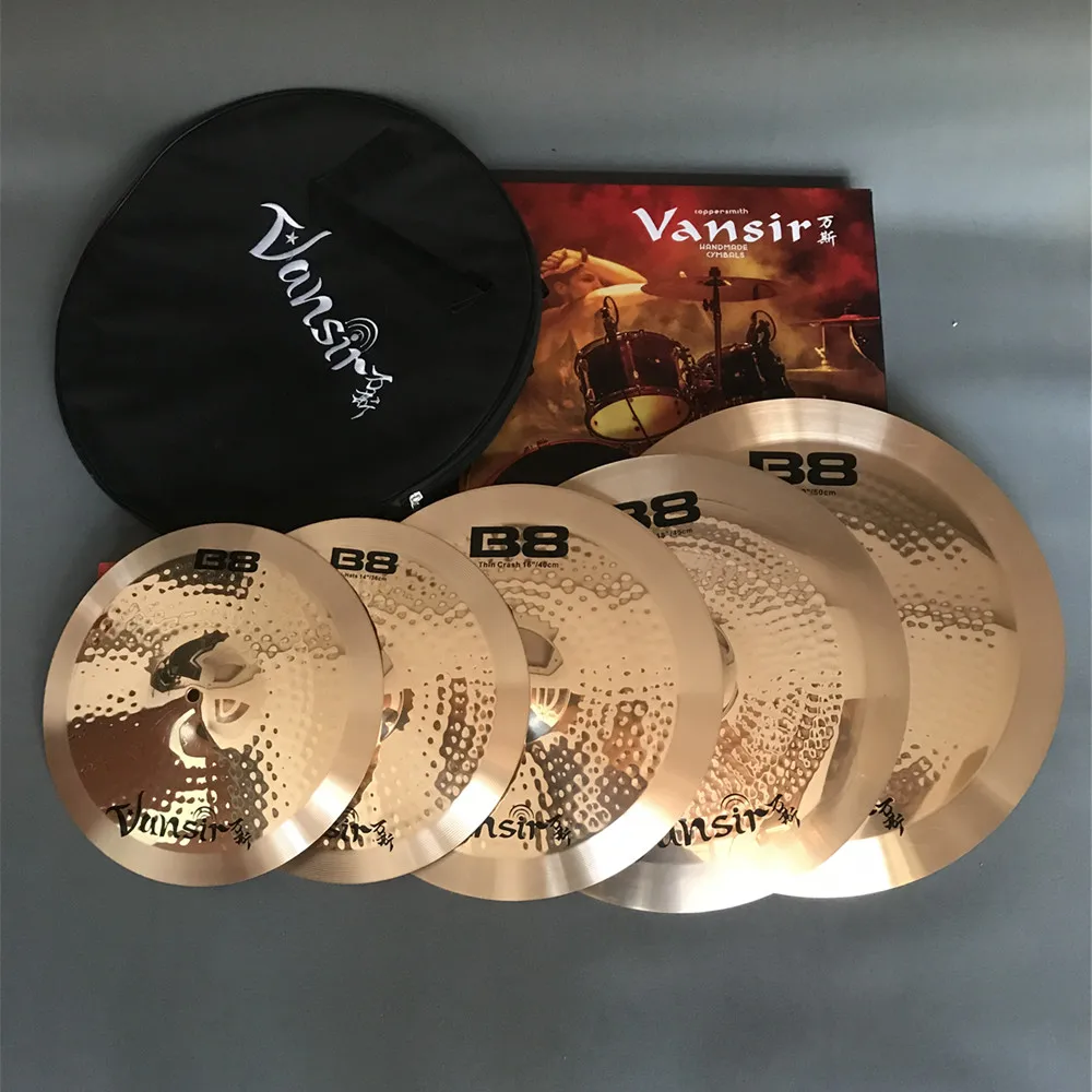 Vansir B8 Series Cymbal Set 14''HH+16''Crash+20''Ride+Cymbal Bag for practice high quality musical percussion 4pcs
Vansir B8 Series Cymbal Set 14''HH+16''Crash+20''Ride+Cymbal Bag for practice high quality musical percussion 4pcs