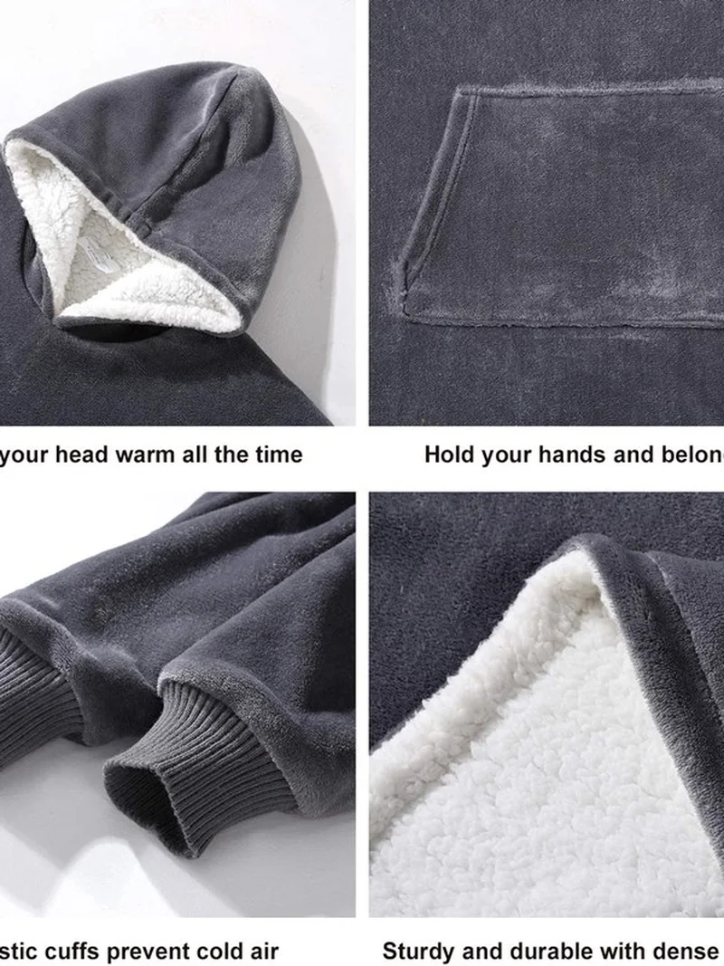 Outdoor Hooded Pocket Blankets Warm Soft Hoodie TV Fleece Blanket With Sleeves Children Chunky Knitted Blanket EE78#
Outdoor Hooded Pocket Blankets Warm Soft Hoodie TV Fleece Blanket With Sleeves Children Chunky Knitted Blanket EE78#