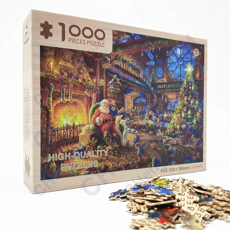 Santa Claus Christmas Small Wooden Jigsaw Puzzle 1000 Pieces Decompression Hand Assembled Toys for Children Adults Kids
Santa Claus Christmas Small Wooden Jigsaw Puzzle 1000 Pieces Decompression Hand Assembled Toys for Children Adults Kids