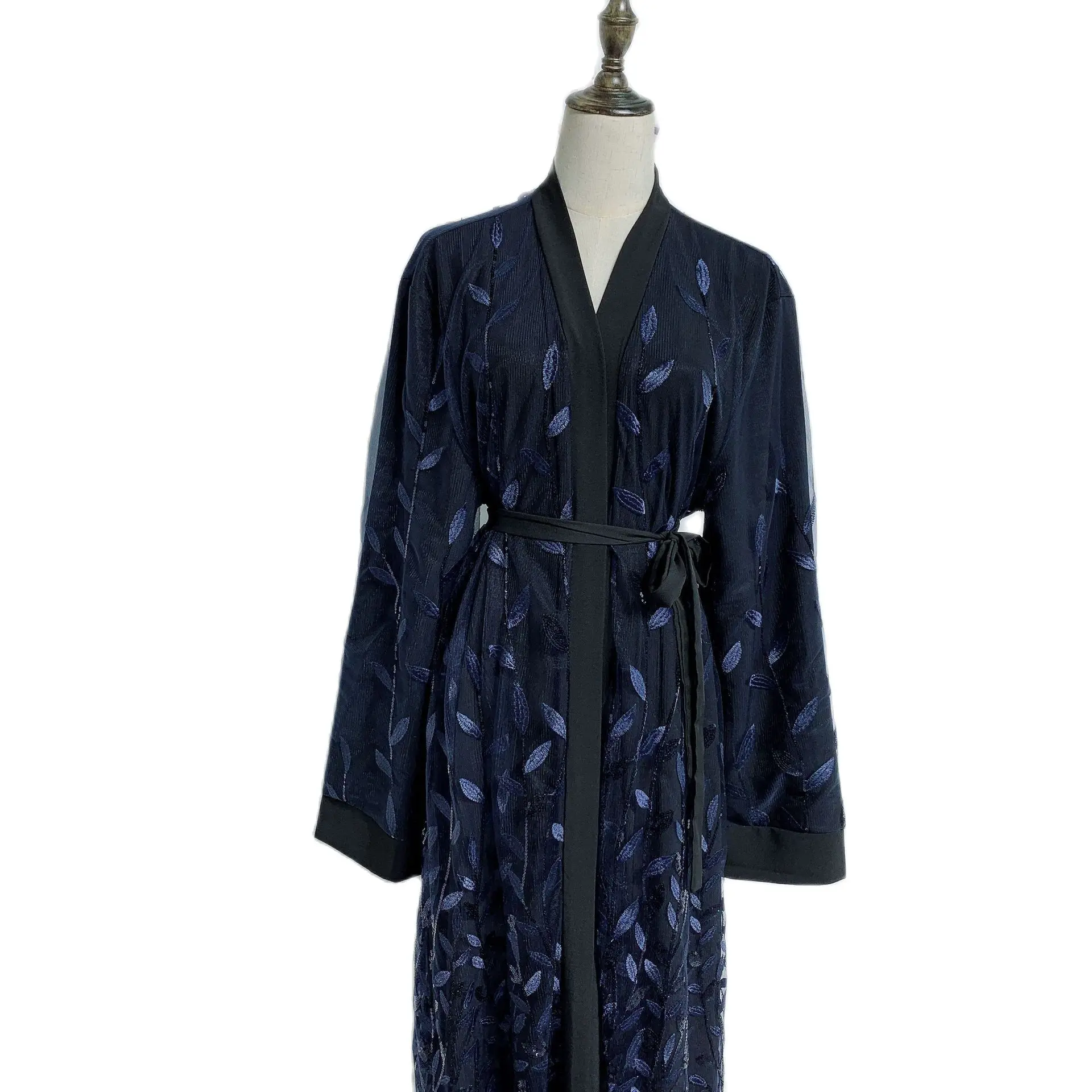 Elegant Muslim Dress Sequins Abaya Caftan Cardigan Female Long Robe Jubah Ramadan Arab Islamic Kaftan Vestido Clothing 
Elegant Muslim Dress Sequins Abaya Caftan Cardigan Female Long Robe Jubah Ramadan Arab Islamic Kaftan Vestido Clothing