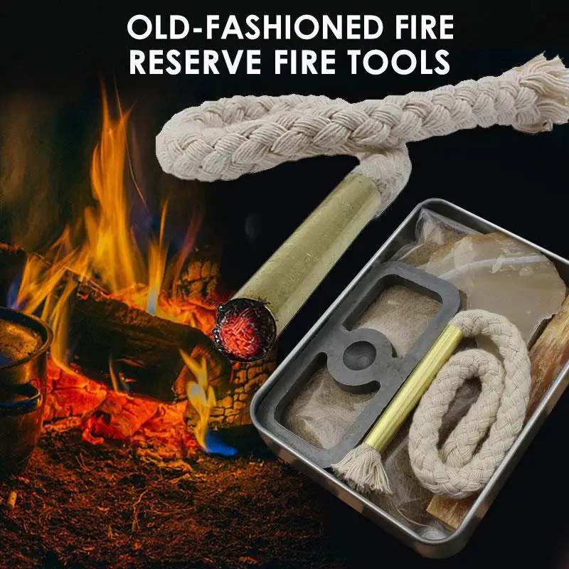 Flint Stone Primitive Fire Starter Outdoor Hike Flame 7pcs Silver Survival Tools Kit Tool Blowing Bow Drill Camping Travel
Flint Stone Primitive Fire Starter Outdoor Hike Flame 7pcs Silver Survival Tools Kit Tool Blowing Bow Drill Camping Travel
