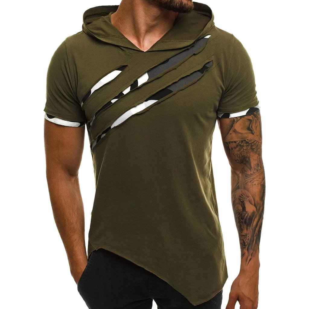 2021 Summer Heap Collar T Shirt Men Fashion Cleft Hooded T-shirt Hip Hop Streetwear Men's Short Sleeve Solid Fitness Tshirt
2021 Summer Heap Collar T Shirt Men Fashion Cleft Hooded T-shirt Hip Hop Streetwear Men's Short Sleeve Solid Fitness Tshirt