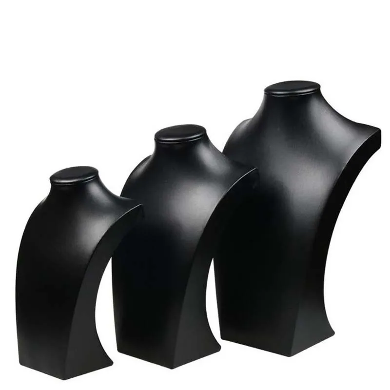 New Black PU Leather Mannequin Bust Necklace Rack Jewelry Packaging Display Holder Pendant Stand Jewellery Shop Window Wholesale
New Black PU Leather Mannequin Bust Necklace Rack Jewelry Packaging Display Holder Pendant Stand Jewellery Shop Window Wholesale