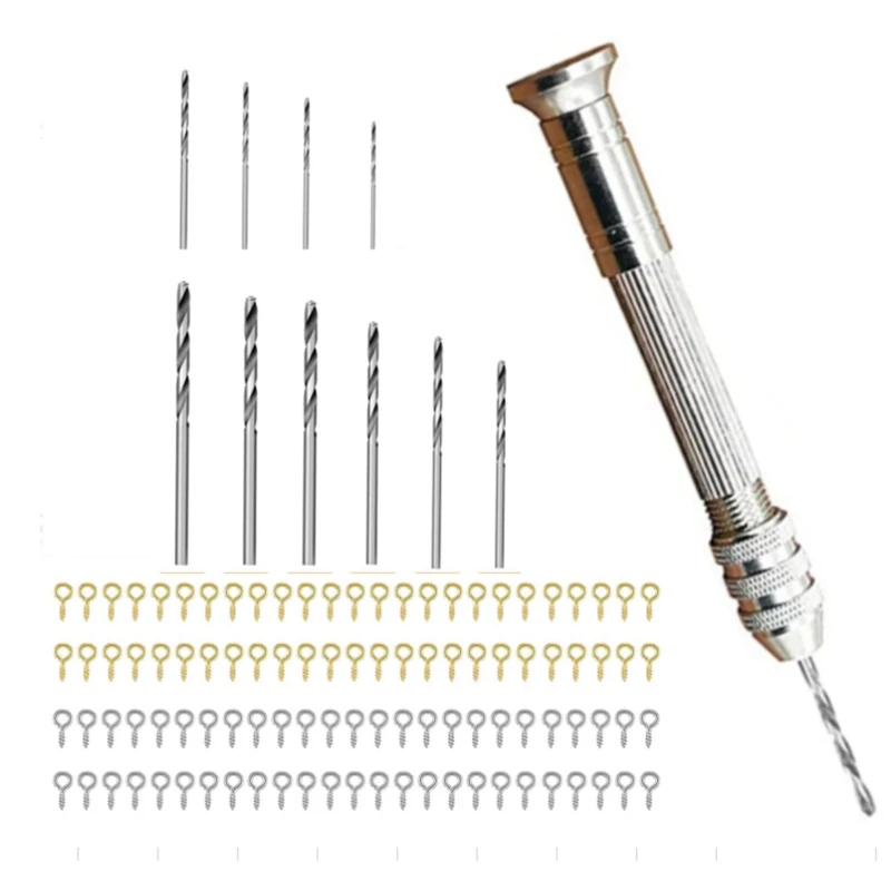 Тиски для литья смолы, Наборы инструментов для ручной дрели с 10 шт. сверл и 100 шт. штифтов 
Тиски для литья смолы, Наборы инструментов для ручной дрели с 10 шт. сверл и 100 шт. штифтов