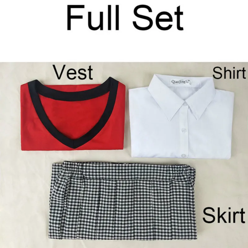 Anime Kakegurui Midari Ikishima Cosplay Costume Japanese School Girls Uniform Vest Dress Women Halloween Party JK Uniform
Anime Kakegurui Midari Ikishima Cosplay Costume Japanese School Girls Uniform Vest Dress Women Halloween Party JK Uniform