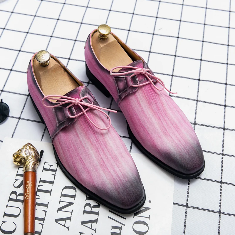 YRZL New Men Shoes Casual Leather Shoes Wedding Party Shoes Men Loafers Lace Up High Quality Men Dress Shoes Zapatos De Hombre
YRZL New Men Shoes Casual Leather Shoes Wedding Party Shoes Men Loafers Lace Up High Quality Men Dress Shoes Zapatos De Hombre