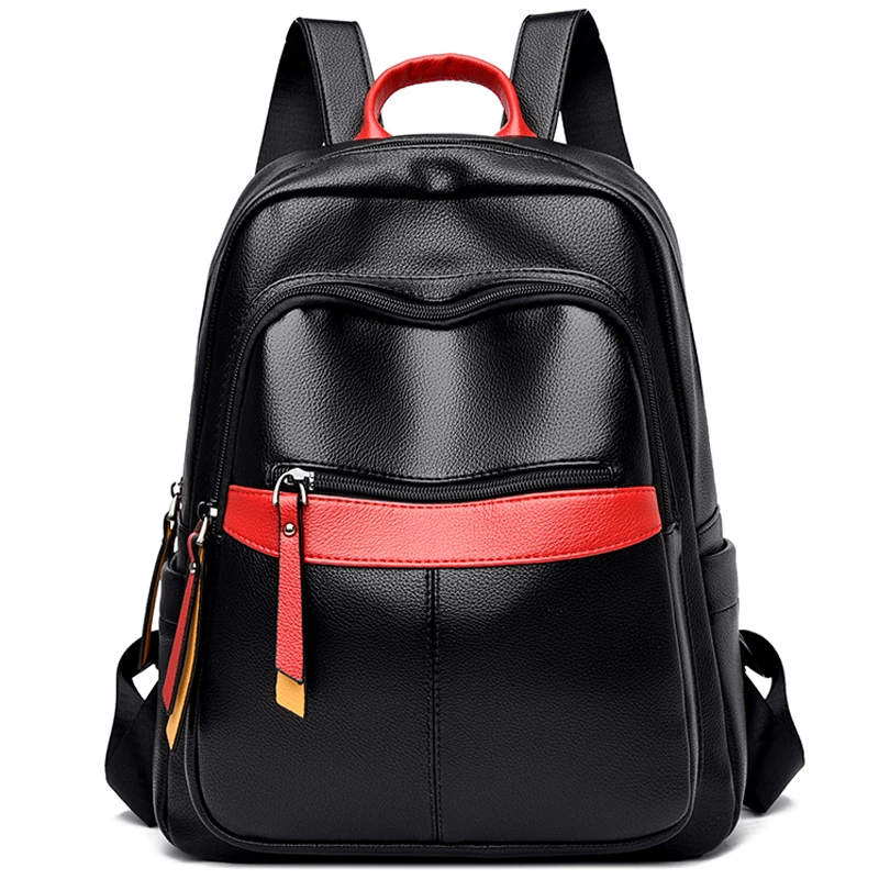 Women Leather Backpacks Casual Daypack Black Fashion Travel Backpack Quality School Bags for Girls Bookbag Sac A Dos Mochila
Women Leather Backpacks Casual Daypack Black Fashion Travel Backpack Quality School Bags for Girls Bookbag Sac A Dos Mochila