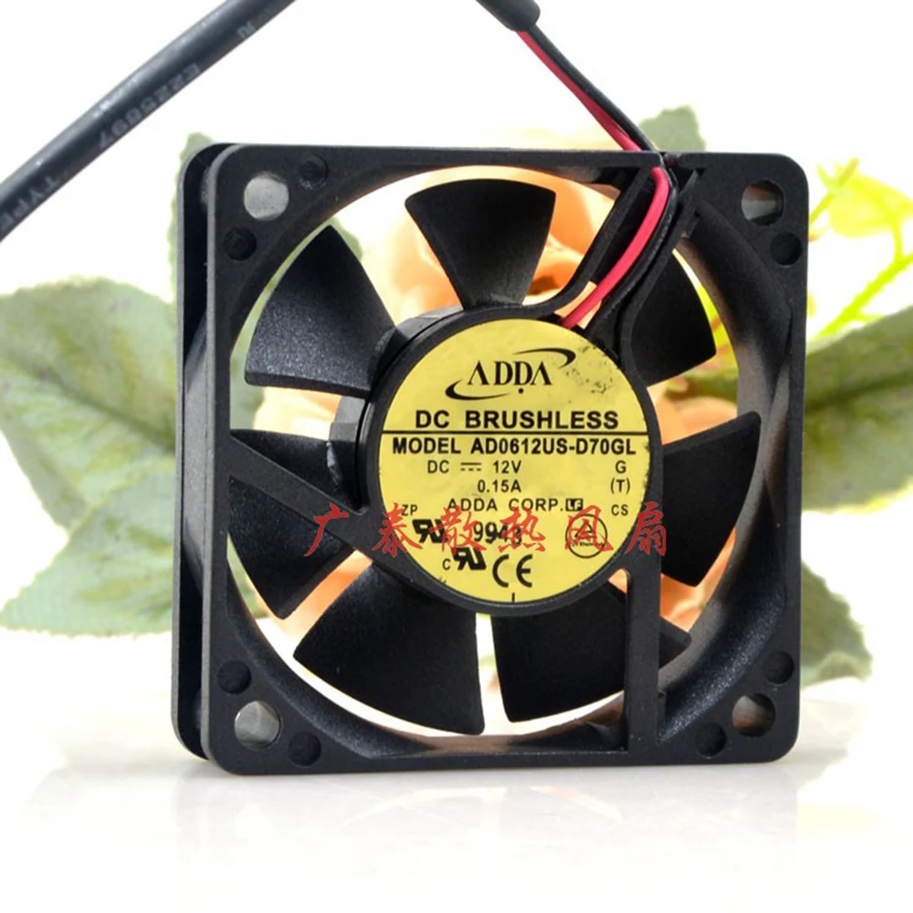 Для ADDA AD0612US-D70GL DC 12V 0.15A 60x60x15mm 6015 2 линии компьютерного охлаждающего вентилятора
Для ADDA AD0612US-D70GL DC 12V 0.15A 60x60x15mm 6015 2 линии компьютерного охлаждающего вентилятора