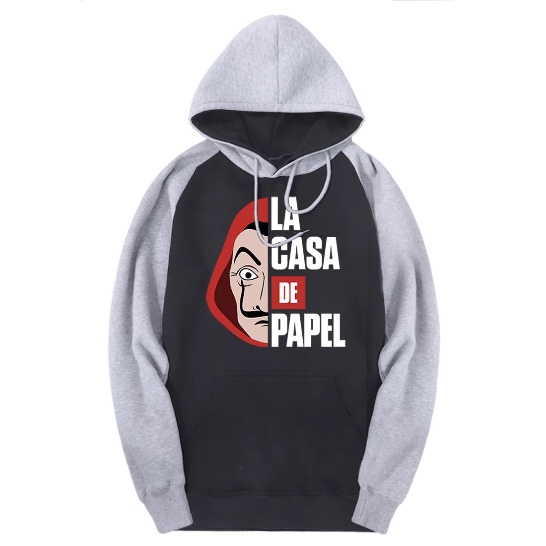 La casa de papel Raglan Sweatshirts Full Sleeve Mans Hooded 2020 Warm Clothing Streetwear Hoodies Male Outdoor Moleton Masculino
La casa de papel Raglan Sweatshirts Full Sleeve Mans Hooded 2020 Warm Clothing Streetwear Hoodies Male Outdoor Moleton Masculino