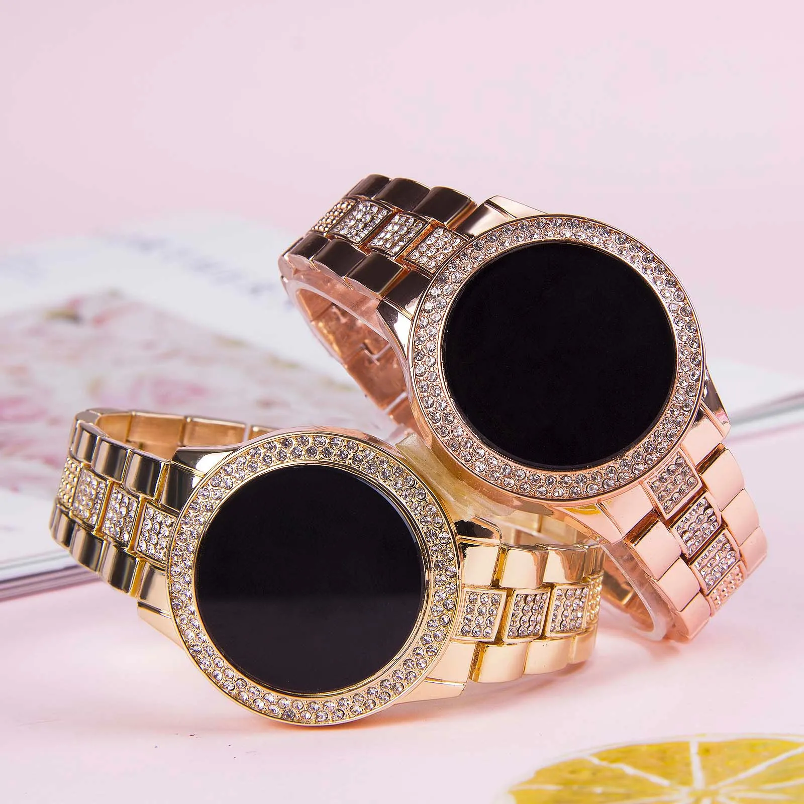 

Gaiety Women Fashion Quartz Watch Bracelet Set Black Dial Luxury Women Watches Simple Rose Gold Mesh Ladies Watch Dropshipping