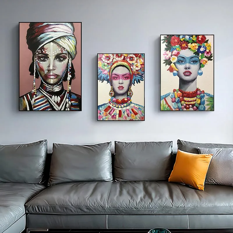 African Women Painting Abstract Posters on Canvas Print Scandinavian Wall Art Photos Cuadros Decorating Living Room Photos
African Women Painting Abstract Posters on Canvas Print Scandinavian Wall Art Photos Cuadros Decorating Living Room Photos