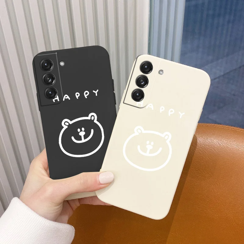 Квадратный мягкий чехол Snot Bear для Samsung Galaxy S21 S20 FE S10 Ultra Plus S10e Note 20 ultra 10 9 силиконовый