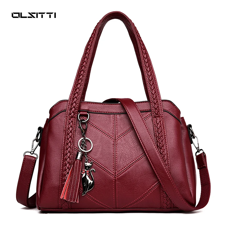 Women's Handbag Casual Shoulder Bags for Women 2021 Ladies High Quality Vintage Leather Crossbody Bag Sac A Main
Women's Handbag Casual Shoulder Bags for Women 2021 Ladies High Quality Vintage Leather Crossbody Bag Sac A Main