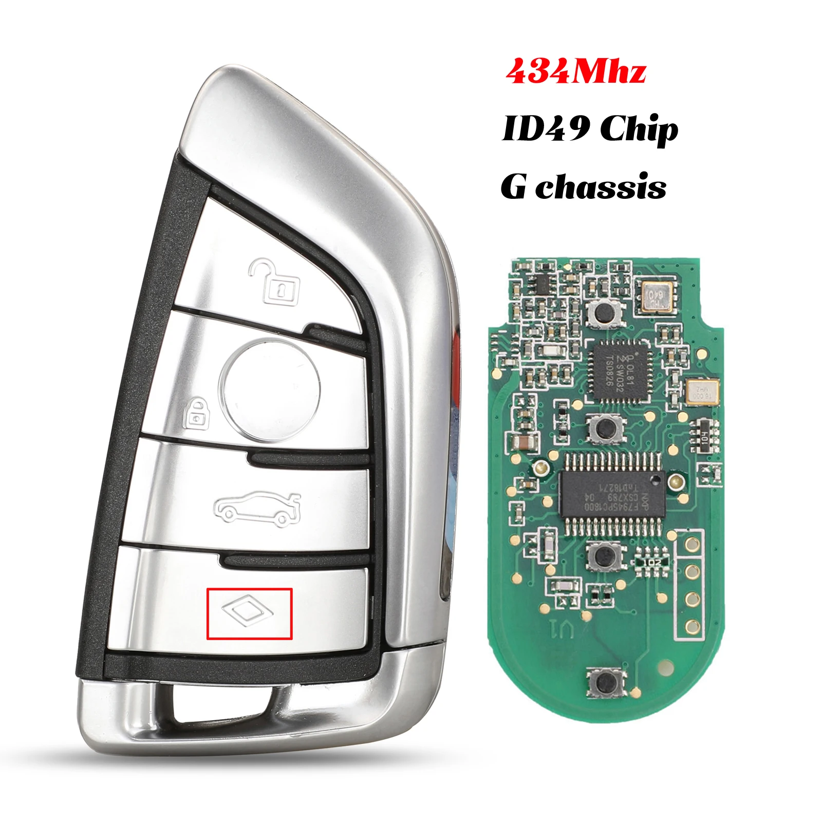 jingyuqin Original 4Buttons 434Mhz Remote Smart Car Key ID49 Chip G Chassls For BMW CAS4 CAS1 2 3 4 5 6 7 X5 X6 2011-2017
jingyuqin Original 4Buttons 434Mhz Remote Smart Car Key ID49 Chip G Chassls For BMW CAS4 CAS1 2 3 4 5 6 7 X5 X6 2011-2017