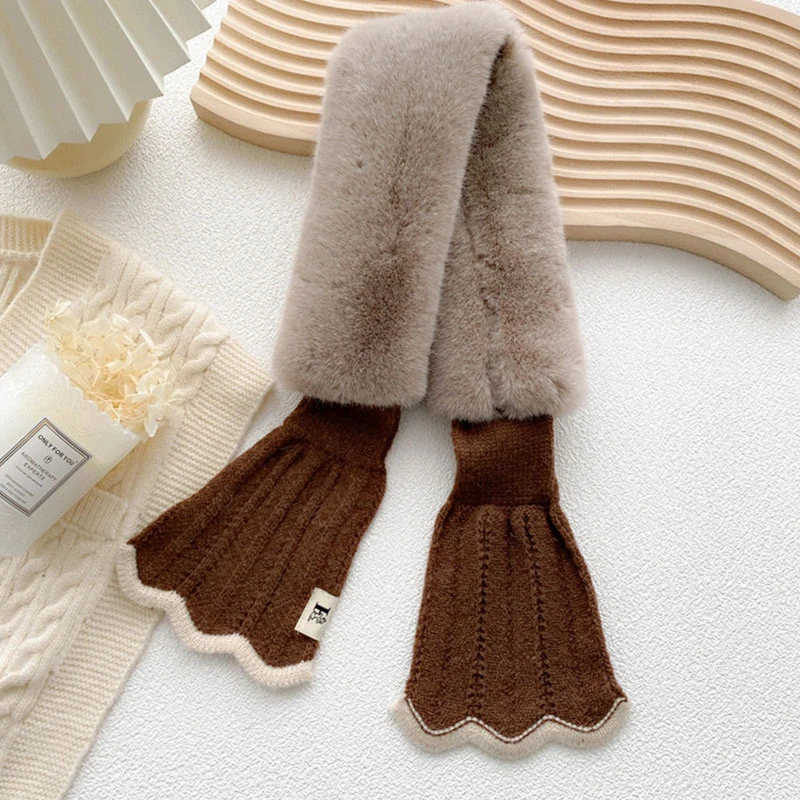 Women Temperament Thick Plush Scarf Fishtail Wool Neck Outdoor Cycling Cross Fur Collar Protect Cervical Spine Winter Warm Scarf
Women Temperament Thick Plush Scarf Fishtail Wool Neck Outdoor Cycling Cross Fur Collar Protect Cervical Spine Winter Warm Scarf